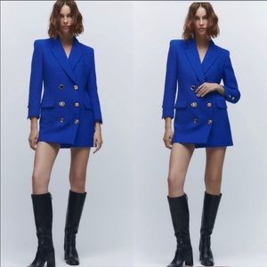 ZARA TEXTURED BLAZER DRESS